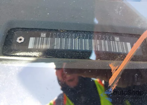 2007 Chevrolet Express Work Van from USA, damaged, VIN 1GCGG25V871217584